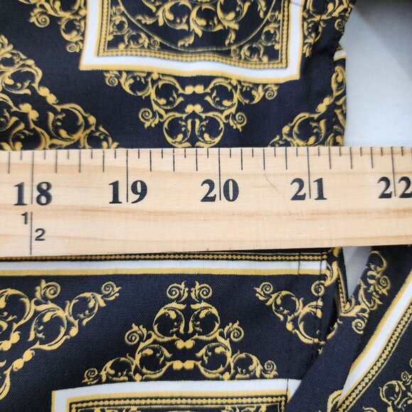 NWT Level Ten Baroque Shirts Mens M Black Gold - Picture 5 of 8